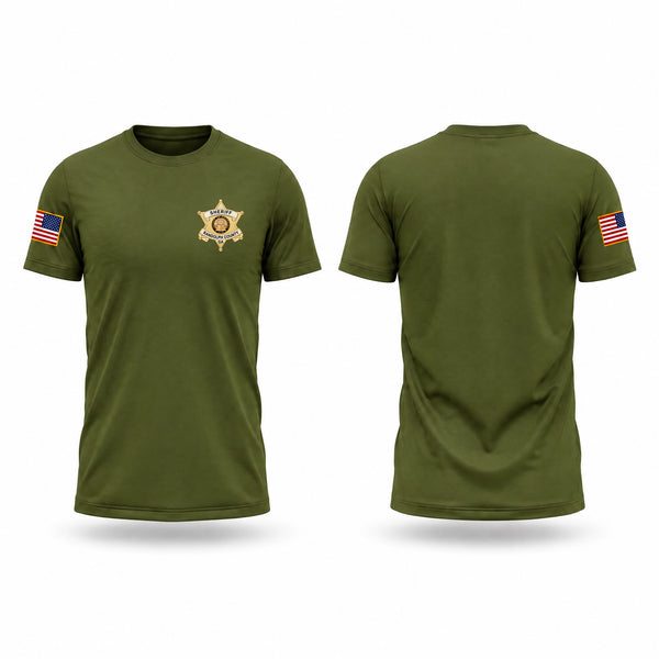 Old School Cotton Feel Shirt, Randolph County Sheriff’s Office, Police, Teamtime, Team time, sublimation, custom sports apparel, team uniforms, spirit wear, spiritwear, sports uniforms, custom shirts, team store, custom team store, fundraiser sports, apparel fundraiser