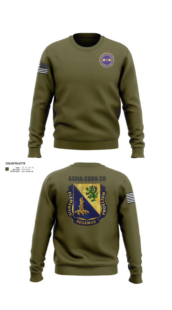 Crew Neck Sweatshirt, 440th CBRN CO, , Teamtime, Team time, sublimation, custom sports apparel, team uniforms, spirit wear, spiritwear, sports uniforms, custom shirts, team store, custom team store, fundraiser sports, apparel fundraiser