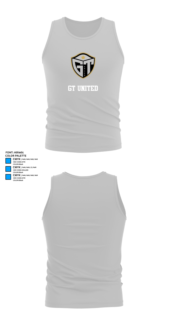 Tank Top, GT United, Women's Soccer, Teamtime, Team time, sublimation, custom sports apparel, team uniforms, spirit wear, spiritwear, sports uniforms, custom shirts, team store, custom team store, fundraiser sports, apparel fundraiser