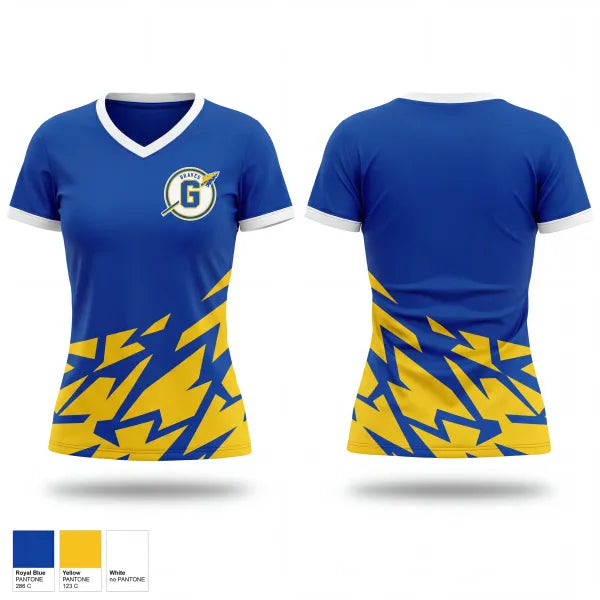 Womens Short Sleeve Vneck Shirt, Gamewell Braves, Baseball, Teamtime, Team time, sublimation, custom sports apparel, team uniforms, spirit wear, spiritwear, sports uniforms, custom shirts, team store, custom team store, fundraiser sports, apparel fundraiser