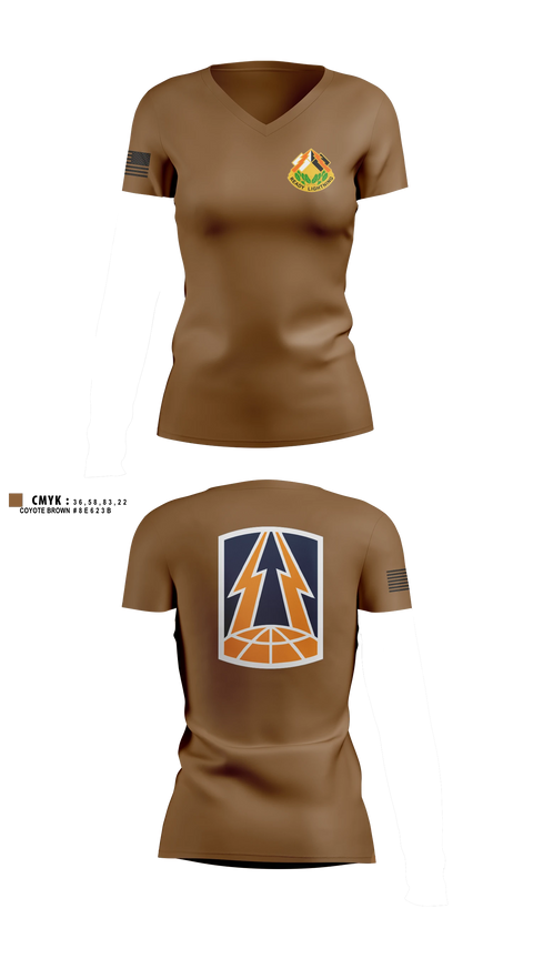 Womens Short Sleeve Vneck Shirt, 335th Signal Command (Theater), Army, Teamtime, Team time, sublimation, custom sports apparel, team uniforms, spirit wear, spiritwear, sports uniforms, custom shirts, team store, custom team store, fundraiser sports, apparel fundraiser