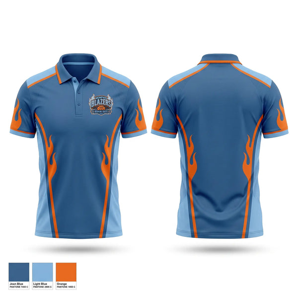 Short Sleeve Performance Polo, Memphis Blazers, Men's Basketball, Teamtime, Team time, sublimation, custom sports apparel, team uniforms, spirit wear, spiritwear, sports uniforms, custom shirts, team store, custom team store, fundraiser sports, apparel fundraiser