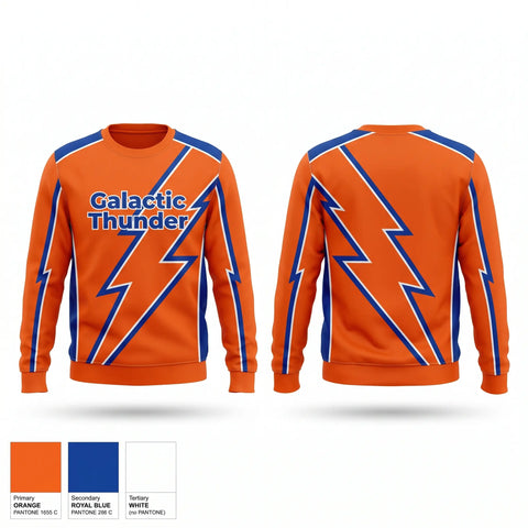 Crew Neck Sweatshirt, Galactic Thunder, Men's Soccer, Teamtime, Team time, sublimation, custom sports apparel, team uniforms, spirit wear, spiritwear, sports uniforms, custom shirts, team store, custom team store, fundraiser sports, apparel fundraiser