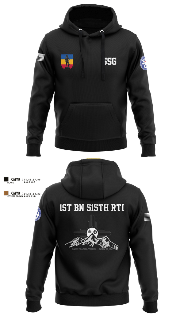 Hoodie, 1st BN 515th RTI, Army, Teamtime, Team time, sublimation, custom sports apparel, team uniforms, spirit wear, spiritwear, sports uniforms, custom shirts, team store, custom team store, fundraiser sports, apparel fundraiser