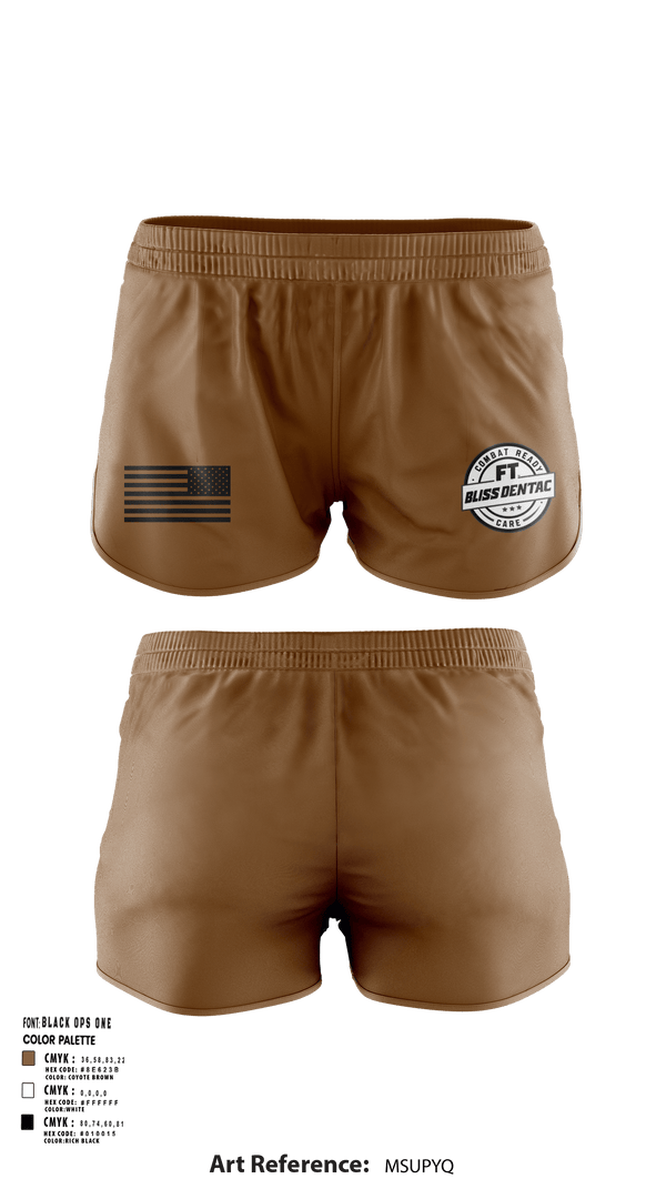 Ranger Panties, Fort Bliss DENTAC, Army, Teamtime, Team time, sublimation, custom sports apparel, team uniforms, spirit wear, spiritwear, sports uniforms, custom shirts, team store, custom team store, fundraiser sports, apparel fundraiser