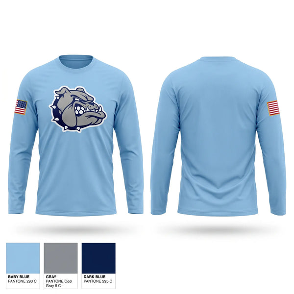 Long Sleeve Performance Shirt, Centennial Bulldogs, Marines, Teamtime, Team time, sublimation, custom sports apparel, team uniforms, spirit wear, spiritwear, sports uniforms, custom shirts, team store, custom team store, fundraiser sports, apparel fundraiser
