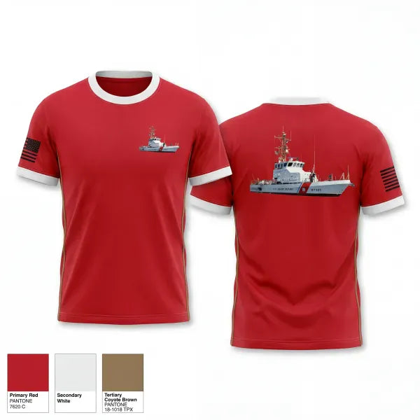 Old School Cotton Feel Shirt, Coast guard cutter coho, Coast Guard, Teamtime, Team time, sublimation, custom sports apparel, team uniforms, spirit wear, spiritwear, sports uniforms, custom shirts, team store, custom team store, fundraiser sports, apparel fundraiser