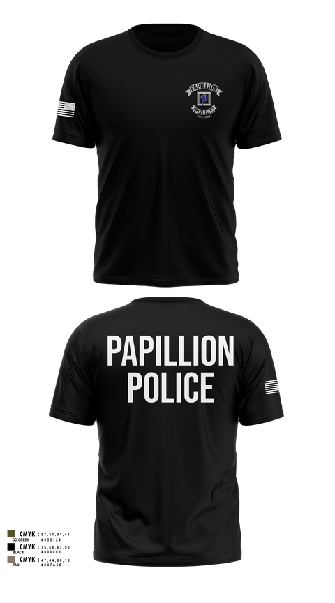 Short Sleeve Performance Shirt, Papillion Police Department, Police, Teamtime, Team time, sublimation, custom sports apparel, team uniforms, spirit wear, spiritwear, sports uniforms, custom shirts, team store, custom team store, fundraiser sports, apparel fundraiser