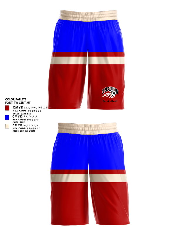 Womens Basketball Shorts, 1 Nation, Women's Basketball, Teamtime, Team time, sublimation, custom sports apparel, team uniforms, spirit wear, spiritwear, sports uniforms, custom shirts, team store, custom team store, fundraiser sports, apparel fundraiser