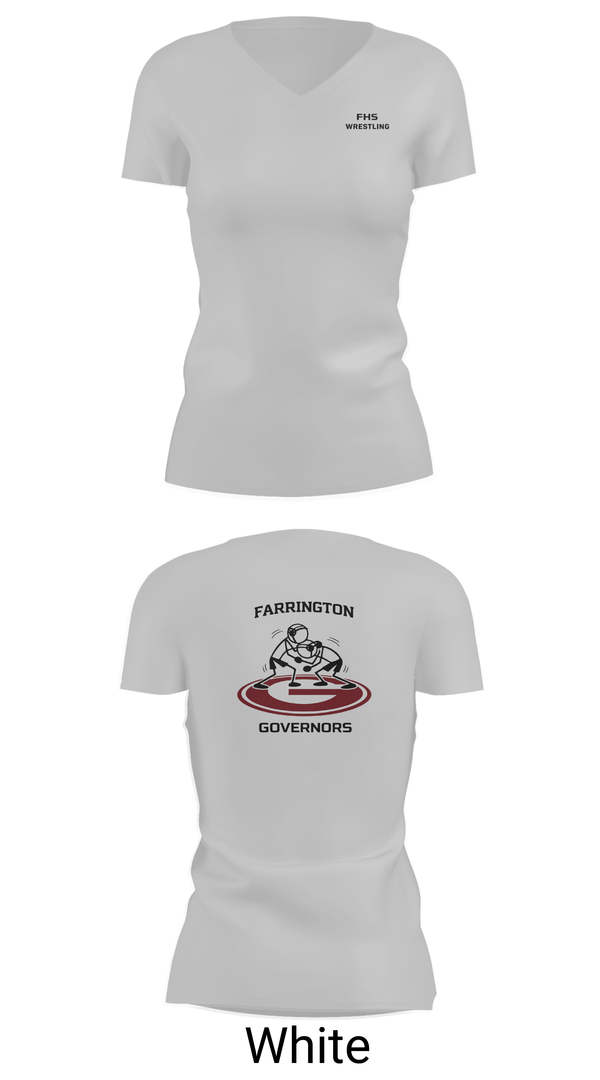Womens Short Sleeve Vneck Shirt, Farrington GOVs, Wrestling, Teamtime, Team time, sublimation, custom sports apparel, team uniforms, spirit wear, spiritwear, sports uniforms, custom shirts, team store, custom team store, fundraiser sports, apparel fundraiser