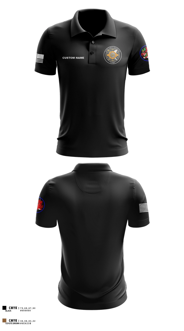 Short Sleeve Performance Polo, 93rd Finance Battalion, National Guard, Teamtime, Team time, sublimation, custom sports apparel, team uniforms, spirit wear, spiritwear, sports uniforms, custom shirts, team store, custom team store, fundraiser sports, apparel fundraiser