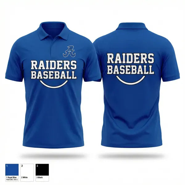 Short Sleeve Performance Polo, Anamosa Raiders 10U, Baseball, Teamtime, Team time, sublimation, custom sports apparel, team uniforms, spirit wear, spiritwear, sports uniforms, custom shirts, team store, custom team store, fundraiser sports, apparel fundraiser