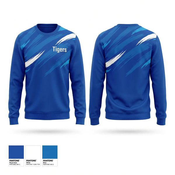 Crew Neck Sweatshirt, Tigers, Wrestling, Teamtime, Team time, sublimation, custom sports apparel, team uniforms, spirit wear, spiritwear, sports uniforms, custom shirts, team store, custom team store, fundraiser sports, apparel fundraiser