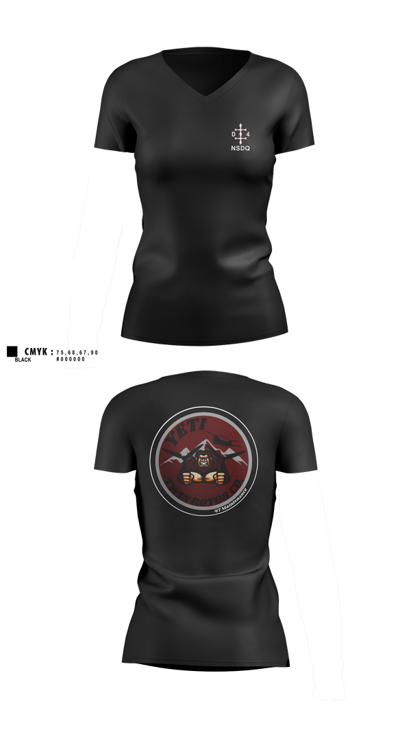 Womens Short Sleeve Vneck Shirt, 160th SOAR, , Teamtime, Team time, sublimation, custom sports apparel, team uniforms, spirit wear, spiritwear, sports uniforms, custom shirts, team store, custom team store, fundraiser sports, apparel fundraiser