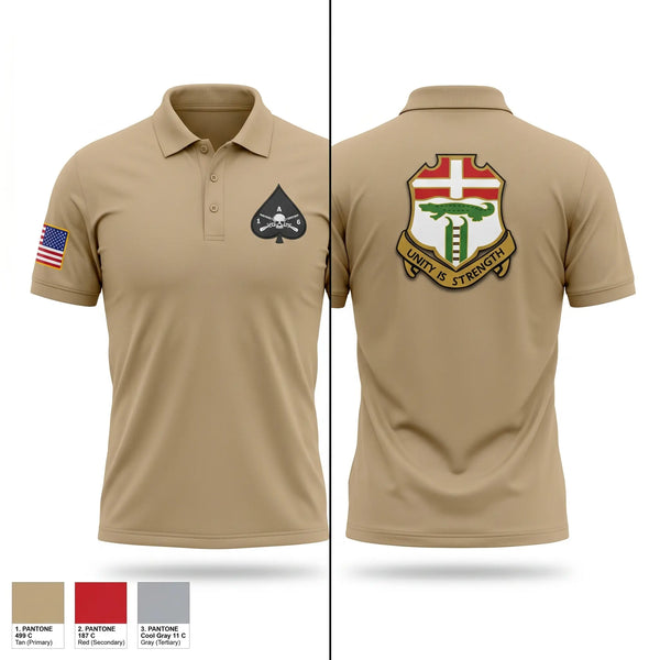 Short Sleeve Performance Polo, 1-6 infantry regiment, Army, Teamtime, Team time, sublimation, custom sports apparel, team uniforms, spirit wear, spiritwear, sports uniforms, custom shirts, team store, custom team store, fundraiser sports, apparel fundraiser