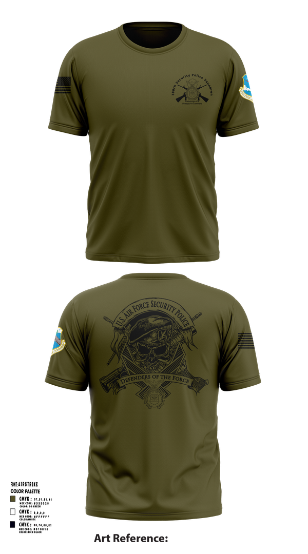 Short Sleeve Performance Shirt, 380th Security Police Squadron, , Teamtime, Team time, sublimation, custom sports apparel, team uniforms, spirit wear, spiritwear, sports uniforms, custom shirts, team store, custom team store, fundraiser sports, apparel fundraiser