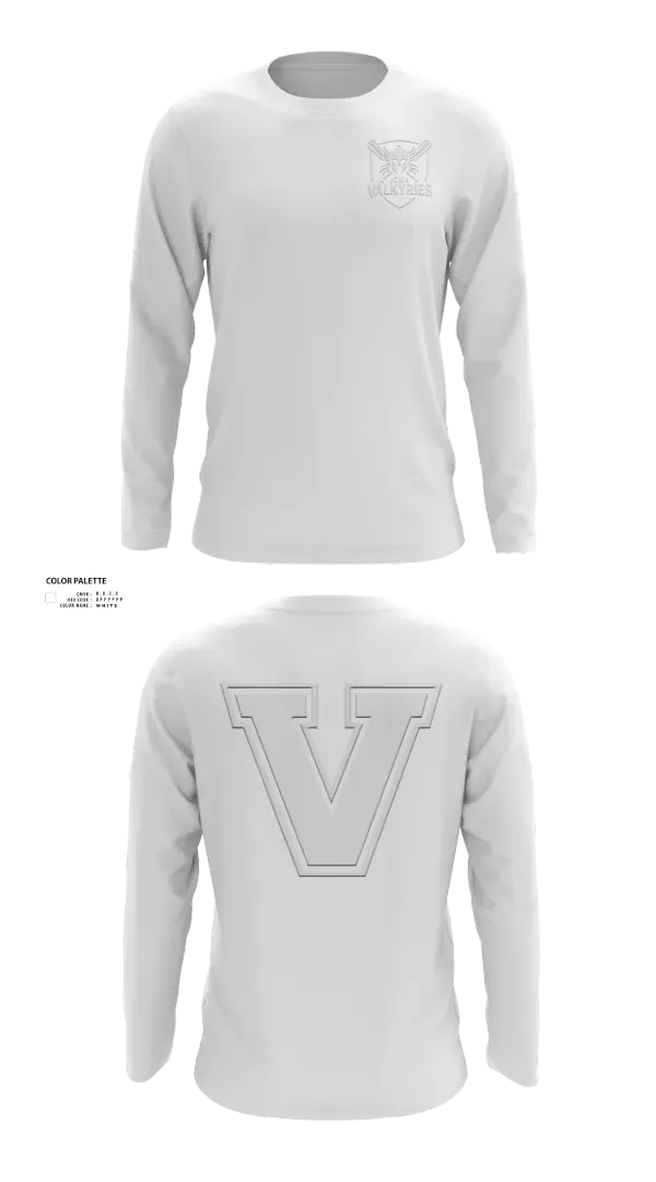 Long Sleeve Performance Shirt, Eastern Iowa Valkyries, Softball, Teamtime, Team time, sublimation, custom sports apparel, team uniforms, spirit wear, spiritwear, sports uniforms, custom shirts, team store, custom team store, fundraiser sports, apparel fundraiser