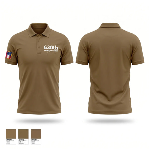 Short Sleeve Performance Polo, 630th Transportation, Army, Teamtime, Team time, sublimation, custom sports apparel, team uniforms, spirit wear, spiritwear, sports uniforms, custom shirts, team store, custom team store, fundraiser sports, apparel fundraiser