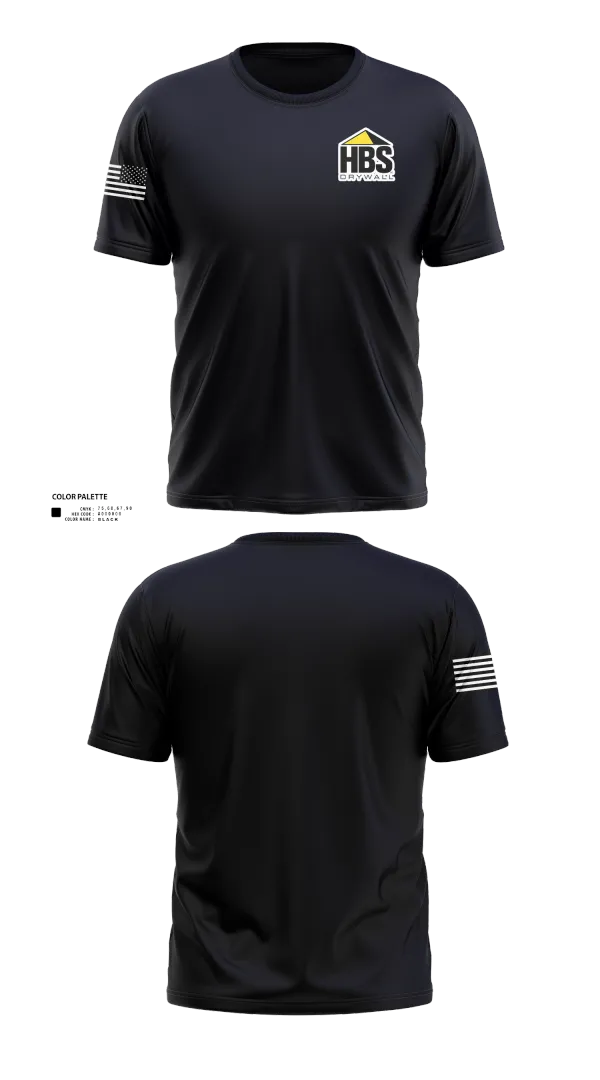 Short Sleeve Performance Shirt, HBS Drywall, LLC, , Teamtime, Team time, sublimation, custom sports apparel, team uniforms, spirit wear, spiritwear, sports uniforms, custom shirts, team store, custom team store, fundraiser sports, apparel fundraiser