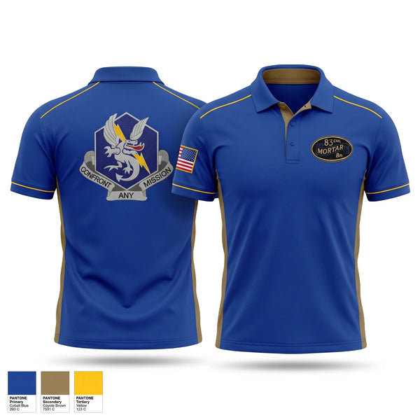 Short Sleeve Performance Polo, 83d Chemical Battalion, Army, Teamtime, Team time, sublimation, custom sports apparel, team uniforms, spirit wear, spiritwear, sports uniforms, custom shirts, team store, custom team store, fundraiser sports, apparel fundraiser