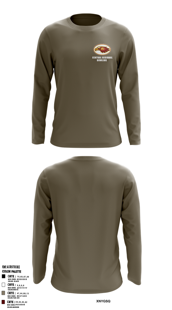 Long Sleeve Performance Shirt, Central Regional High School Bowling, Bowling, Teamtime, Team time, sublimation, custom sports apparel, team uniforms, spirit wear, spiritwear, sports uniforms, custom shirts, team store, custom team store, fundraiser sports, apparel fundraiser