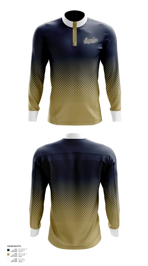 Quarter Zip Jacket, Jacksonville High School Basketball, Women's Basketball, Teamtime, Team time, sublimation, custom sports apparel, team uniforms, spirit wear, spiritwear, sports uniforms, custom shirts, team store, custom team store, fundraiser sports, apparel fundraiser