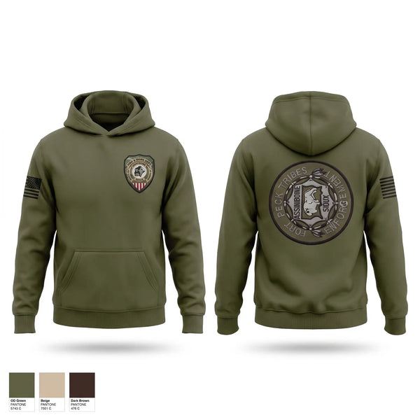 Hoodie, Fort Peck Tribal Fish & Game, Space Force, Teamtime, Team time, sublimation, custom sports apparel, team uniforms, spirit wear, spiritwear, sports uniforms, custom shirts, team store, custom team store, fundraiser sports, apparel fundraiser