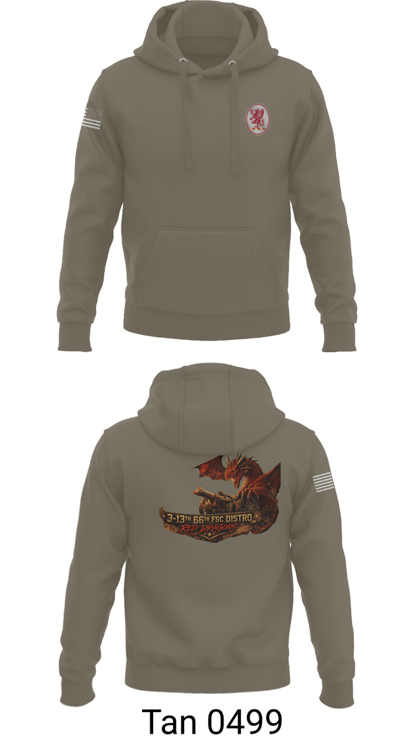 Hoodie, 3-13th 66th FSC, Army, Teamtime, Team time, sublimation, custom sports apparel, team uniforms, spirit wear, spiritwear, sports uniforms, custom shirts, team store, custom team store, fundraiser sports, apparel fundraiser