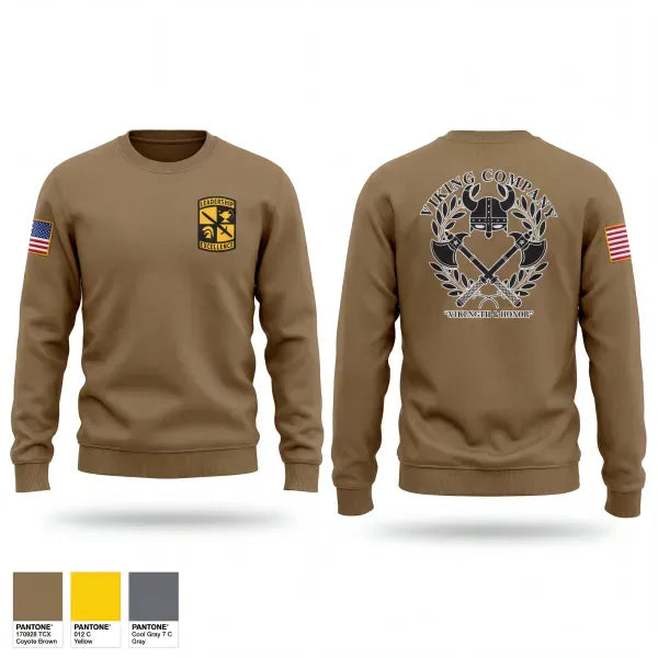 Crew Neck Sweatshirt, Viking Company, Army, Teamtime, Team time, sublimation, custom sports apparel, team uniforms, spirit wear, spiritwear, sports uniforms, custom shirts, team store, custom team store, fundraiser sports, apparel fundraiser