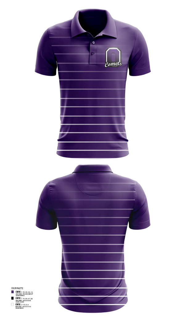 Short Sleeve Performance Polo, Oakwood Comets, , Teamtime, Team time, sublimation, custom sports apparel, team uniforms, spirit wear, spiritwear, sports uniforms, custom shirts, team store, custom team store, fundraiser sports, apparel fundraiser