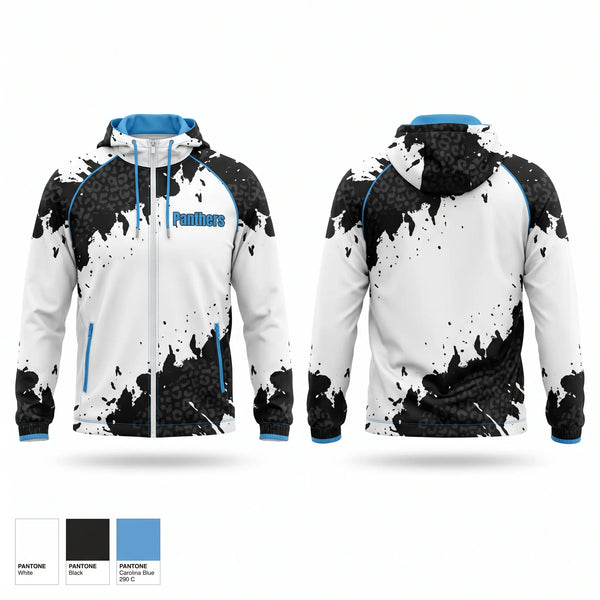 Windbreaker, Panthers, Track & Field, Teamtime, Team time, sublimation, custom sports apparel, team uniforms, spirit wear, spiritwear, sports uniforms, custom shirts, team store, custom team store, fundraiser sports, apparel fundraiser