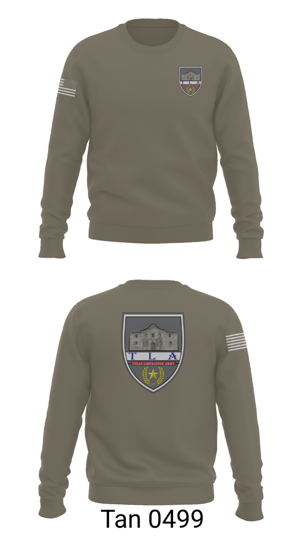 Crew Neck Sweatshirt, Texas Liberation Army, Army, Teamtime, Team time, sublimation, custom sports apparel, team uniforms, spirit wear, spiritwear, sports uniforms, custom shirts, team store, custom team store, fundraiser sports, apparel fundraiser