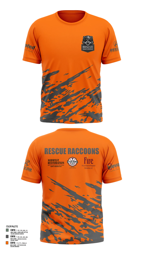 Short Sleeve Performance Shirt, Rescue Raccoons, Fire Department, Teamtime, Team time, sublimation, custom sports apparel, team uniforms, spirit wear, spiritwear, sports uniforms, custom shirts, team store, custom team store, fundraiser sports, apparel fundraiser