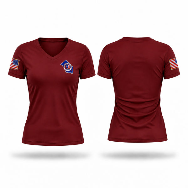 Womens Short Sleeve Vneck Shirt, JCHD EMS, EMS/EMT, Teamtime, Team time, sublimation, custom sports apparel, team uniforms, spirit wear, spiritwear, sports uniforms, custom shirts, team store, custom team store, fundraiser sports, apparel fundraiser