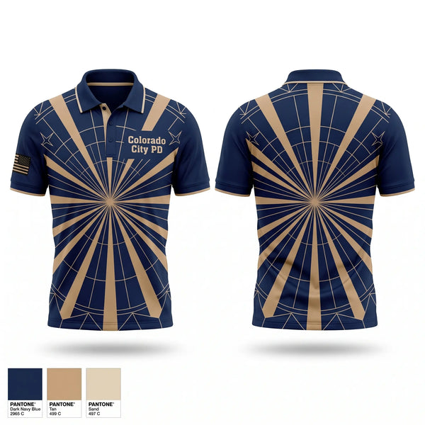 Short Sleeve Performance Polo, Colorado City PD, Police, Teamtime, Team time, sublimation, custom sports apparel, team uniforms, spirit wear, spiritwear, sports uniforms, custom shirts, team store, custom team store, fundraiser sports, apparel fundraiser
