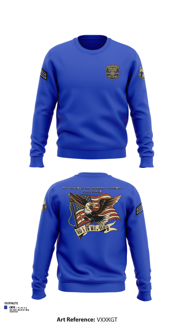 Crew Neck Sweatshirt, Philadelphia Police, , Teamtime, Team time, sublimation, custom sports apparel, team uniforms, spirit wear, spiritwear, sports uniforms, custom shirts, team store, custom team store, fundraiser sports, apparel fundraiser