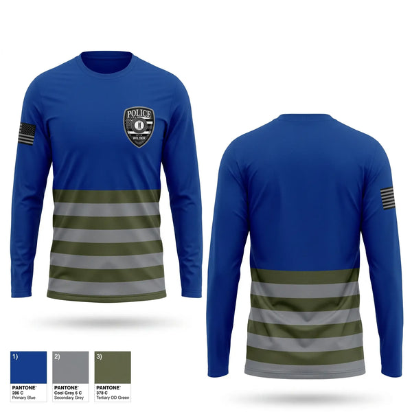 Long Sleeve Performance Shirt, Wilder Police Department, Police, Teamtime, Team time, sublimation, custom sports apparel, team uniforms, spirit wear, spiritwear, sports uniforms, custom shirts, team store, custom team store, fundraiser sports, apparel fundraiser