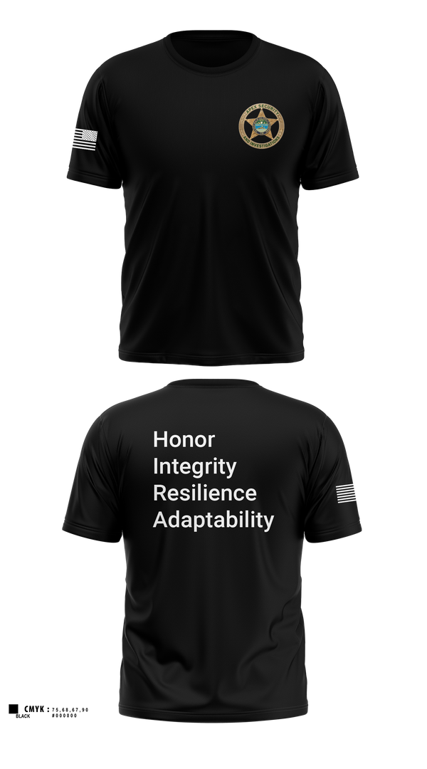 Soft Poly Tee Cotton Like Feel, Apex Security and Investigations, , Teamtime, Team time, sublimation, custom sports apparel, team uniforms, spirit wear, spiritwear, sports uniforms, custom shirts, team store, custom team store, fundraiser sports, apparel fundraiser