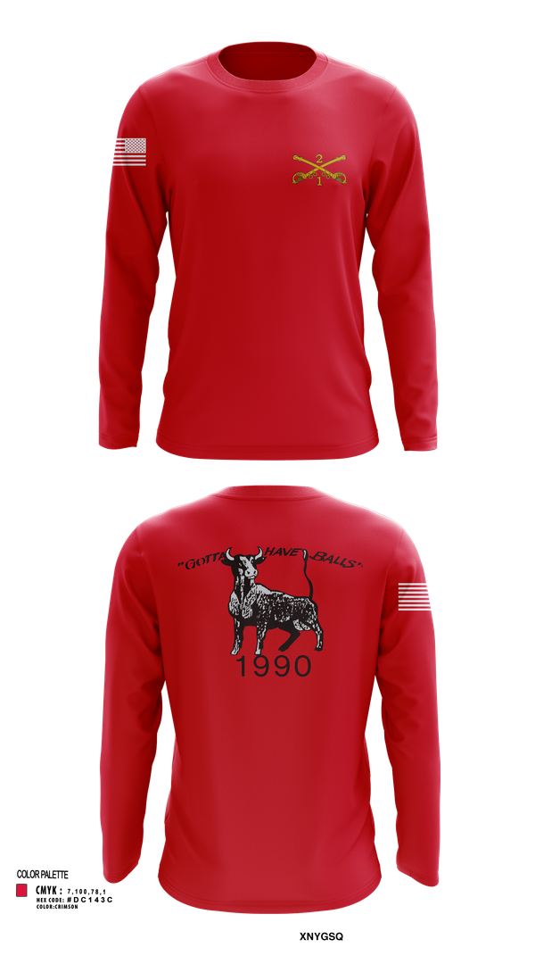 Long Sleeve Performance Shirt, 2nd Armored Cavalry Regiment, , Teamtime, Team time, sublimation, custom sports apparel, team uniforms, spirit wear, spiritwear, sports uniforms, custom shirts, team store, custom team store, fundraiser sports, apparel fundraiser