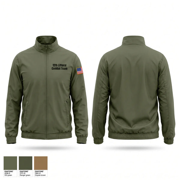 Windbreaker, 12th Littoral Combat Team, Marines, Teamtime, Team time, sublimation, custom sports apparel, team uniforms, spirit wear, spiritwear, sports uniforms, custom shirts, team store, custom team store, fundraiser sports, apparel fundraiser