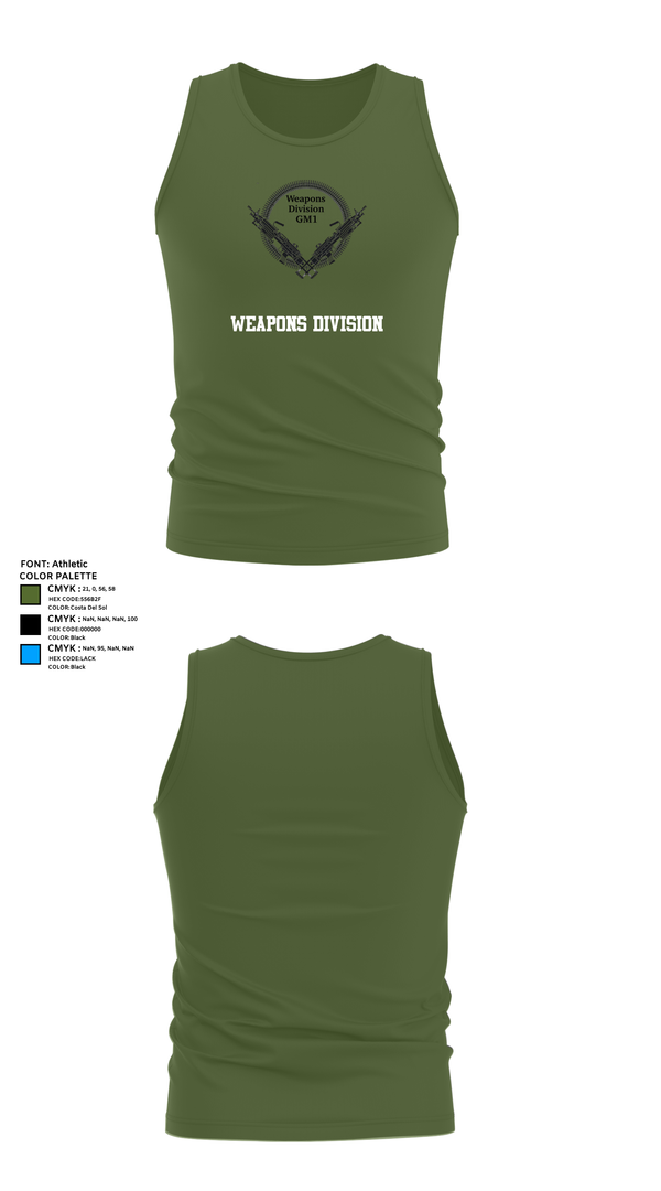 Tank Top, WEAPONS DIVISION, , Teamtime, Team time, sublimation, custom sports apparel, team uniforms, spirit wear, spiritwear, sports uniforms, custom shirts, team store, custom team store, fundraiser sports, apparel fundraiser