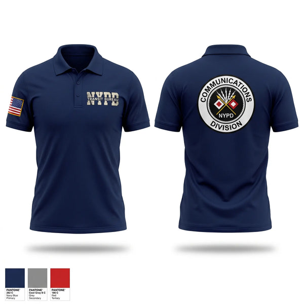 Short Sleeve Performance Polo, Communication Division, Police, Teamtime, Team time, sublimation, custom sports apparel, team uniforms, spirit wear, spiritwear, sports uniforms, custom shirts, team store, custom team store, fundraiser sports, apparel fundraiser