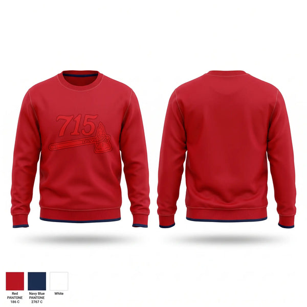 Crew Neck Sweatshirt, 715 Hammers, Baseball, Teamtime, Team time, sublimation, custom sports apparel, team uniforms, spirit wear, spiritwear, sports uniforms, custom shirts, team store, custom team store, fundraiser sports, apparel fundraiser