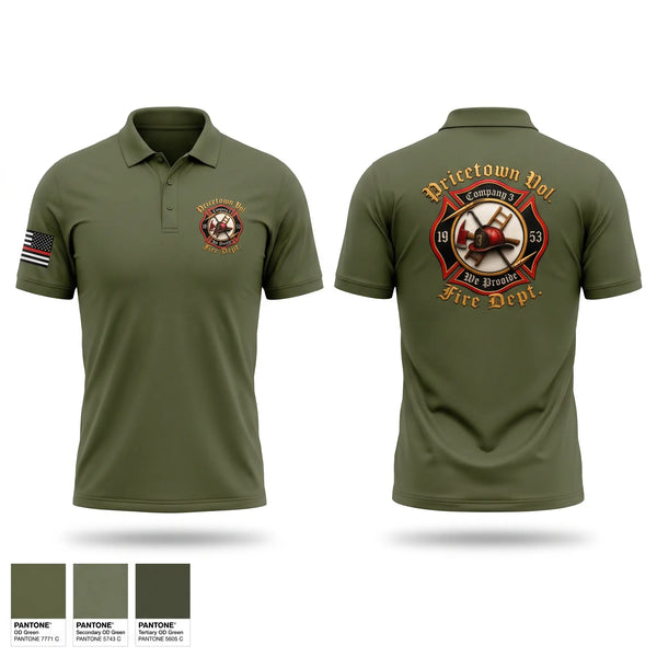 Short Sleeve Performance Polo, Co 3, Fire Department, Teamtime, Team time, sublimation, custom sports apparel, team uniforms, spirit wear, spiritwear, sports uniforms, custom shirts, team store, custom team store, fundraiser sports, apparel fundraiser