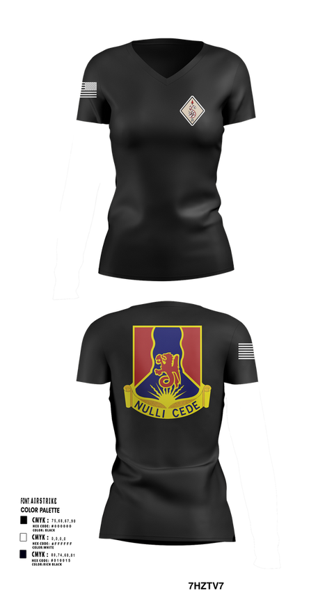 Womens Short Sleeve Vneck Shirt, 249TH RTI, National Guard, Teamtime, Team time, sublimation, custom sports apparel, team uniforms, spirit wear, spiritwear, sports uniforms, custom shirts, team store, custom team store, fundraiser sports, apparel fundraiser