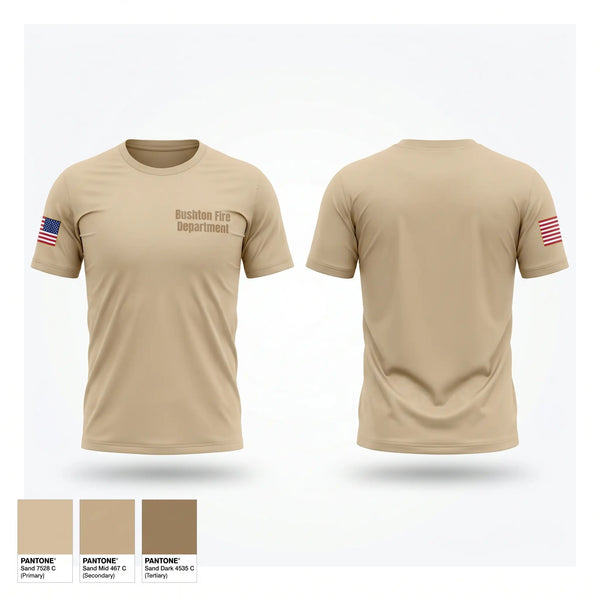 Short Sleeve Performance Shirt, Bushton Fire Department, Fire Department, Teamtime, Team time, sublimation, custom sports apparel, team uniforms, spirit wear, spiritwear, sports uniforms, custom shirts, team store, custom team store, fundraiser sports, apparel fundraiser