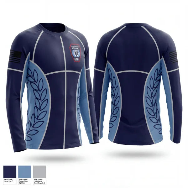 Long Sleeve Performance Shirt, Kerhonkson Accord First Aid Squad, EMS/EMT, Teamtime, Team time, sublimation, custom sports apparel, team uniforms, spirit wear, spiritwear, sports uniforms, custom shirts, team store, custom team store, fundraiser sports, apparel fundraiser