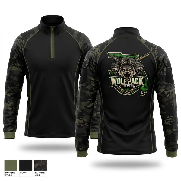 Quarter Zip Jacket, The Wolfpack Gun Club, , Teamtime, Team time, sublimation, custom sports apparel, team uniforms, spirit wear, spiritwear, sports uniforms, custom shirts, team store, custom team store, fundraiser sports, apparel fundraiser