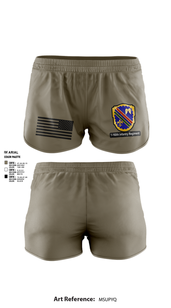 Ranger Panties, Co A, 1st-160th INF, 79th IBCT, , Teamtime, Team time, sublimation, custom sports apparel, team uniforms, spirit wear, spiritwear, sports uniforms, custom shirts, team store, custom team store, fundraiser sports, apparel fundraiser