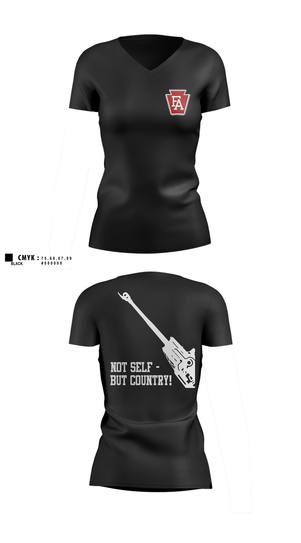 Womens Short Sleeve Vneck Shirt, 1-108 FAR, National Guard, Teamtime, Team time, sublimation, custom sports apparel, team uniforms, spirit wear, spiritwear, sports uniforms, custom shirts, team store, custom team store, fundraiser sports, apparel fundraiser